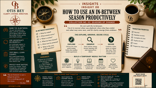 How to Use an In-Between Season Productively
