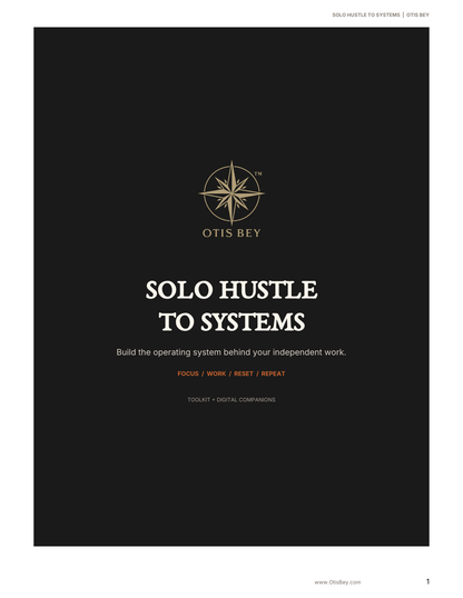 Solo Hustle to Systems Toolkit