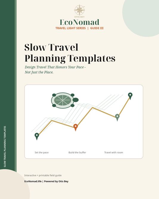 Eco Guide III: Slow Travel Planning Templates