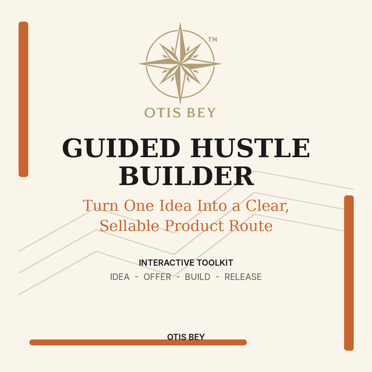 Guided Hustle Builder – Digital Launch Toolkit