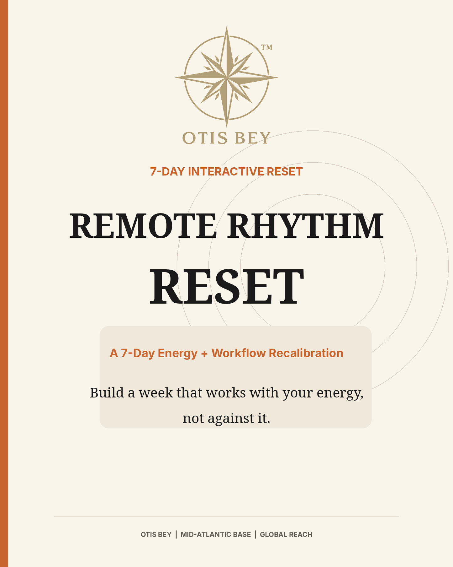 Remote Rhythm Reset — Realign Your Work, Reclaim Your Energy