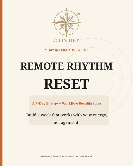 Remote Rhythm Reset — Realign Your Work, Reclaim Your Energy