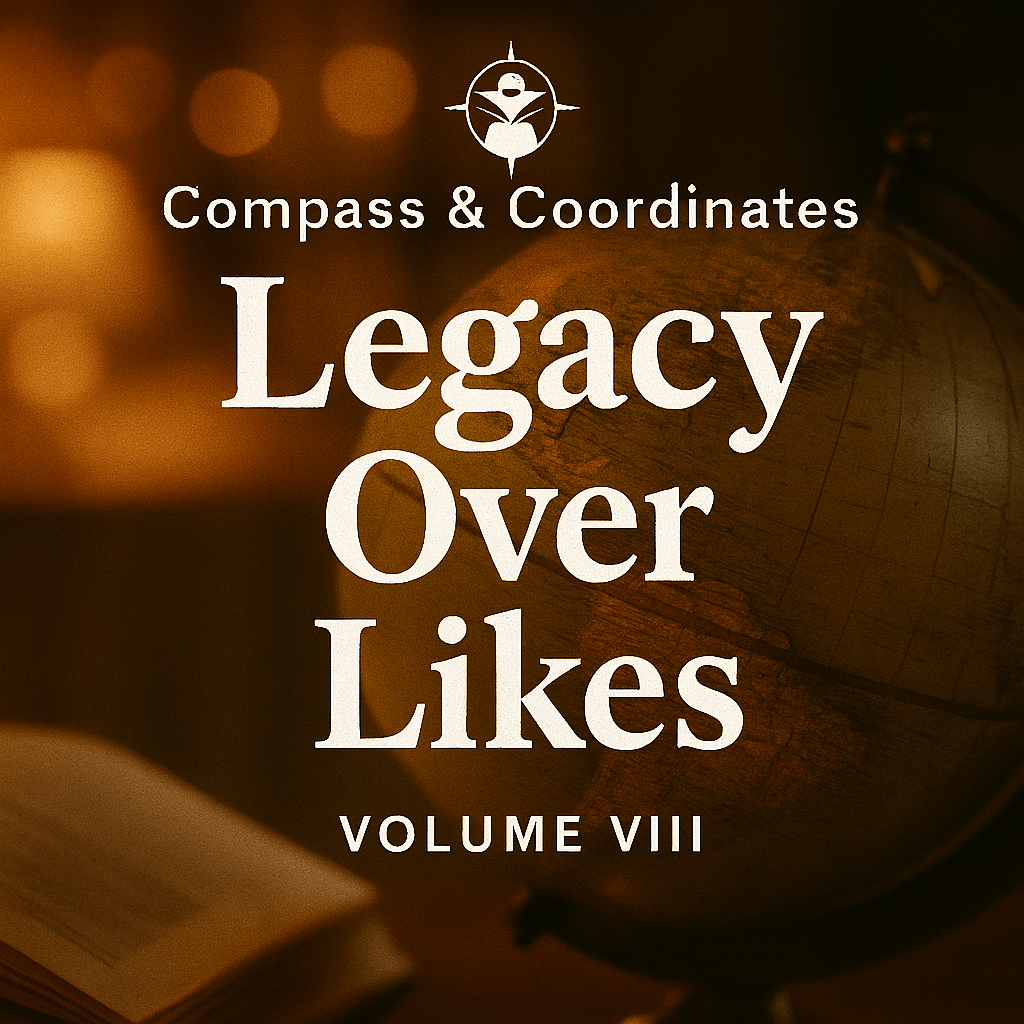 📘 Compass & Coordinates – Volume VIII: Legacy Over Likes